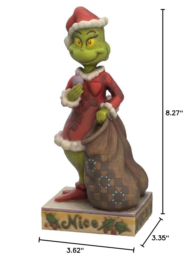 Enesco Jim Shore Grinch Naughty and Nice Figurine, 8.27-Inch