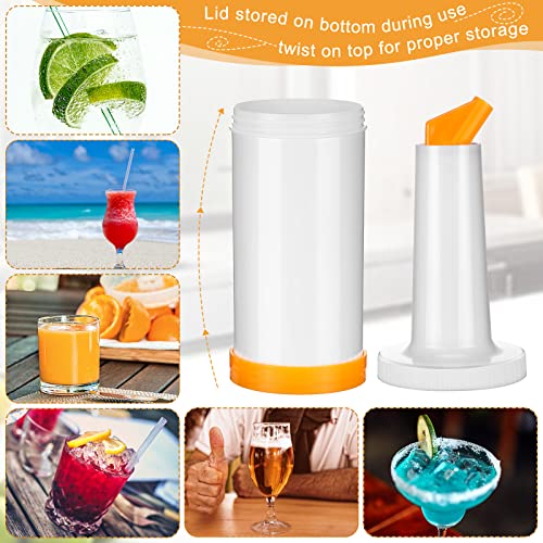 Chengu Bright Colors 3-Pack 34 oz Plastic Fruit Juice Pour Bottles with Spouts