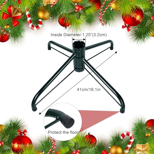Heavy-Duty Folding Christmas Tree Stand Base for 2-7 FT Artificial Trees