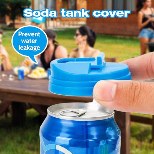 Reusable Soda Can Covers - Plastic Drink Lid Protectors for Standard Cans