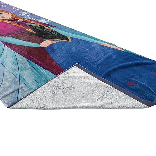 Frozen 2 Snowflake Sister Bath & Pool Towel - Multicolor 28x58 in Cotton