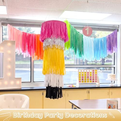 Giant Pencil Fringe Chandelier - 39 Inch Back to School Classroom Decor