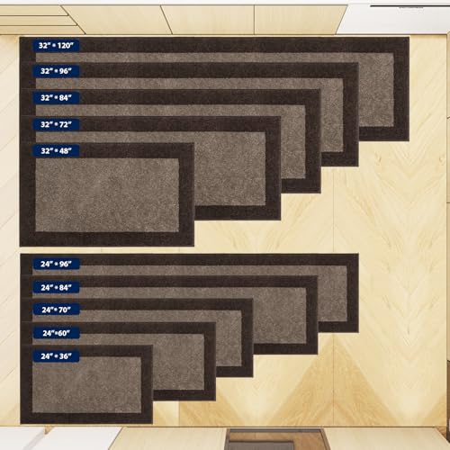 Non-Slip Kitchen Rug 24" x 36" - Washable Absorbent Floor Mat