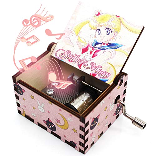 Hand-Cranked Wooden Music Box, Sailor Theme Engraved Keepsake Gift
