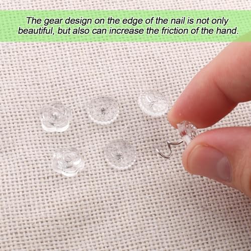 100 Bed Skirt Pins with Clear Mushroom & Flower Heads