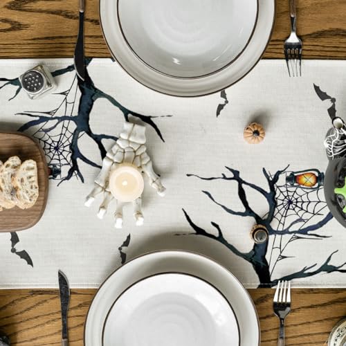 Artoid Mode 13x72 Inch Halloween Table Runner Home Party Decor Beige