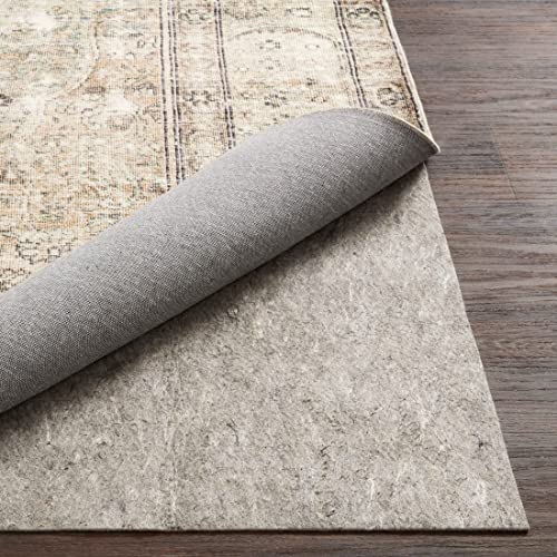Non-Slip Rug Pad 8x10 - 1/8" Thick Reversible Cushion for Hardwood & Carpet