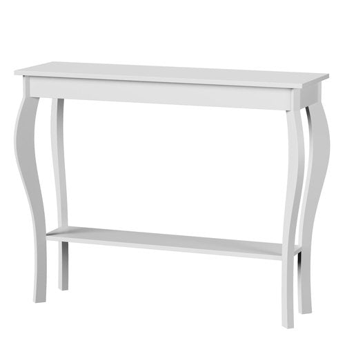 ChooChoo Narrow Console Table, Chic Accent Sofa Table, Entryway Table, White