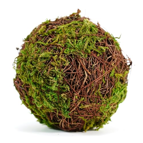 18-Piece Decorative Moss and Rattan Ball Set for Bowl and Vase Fillers