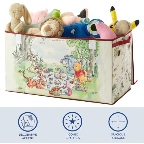 Collapsible Toy Storage Trunk with Soft Lid - 28.5-inch Kids Organizer