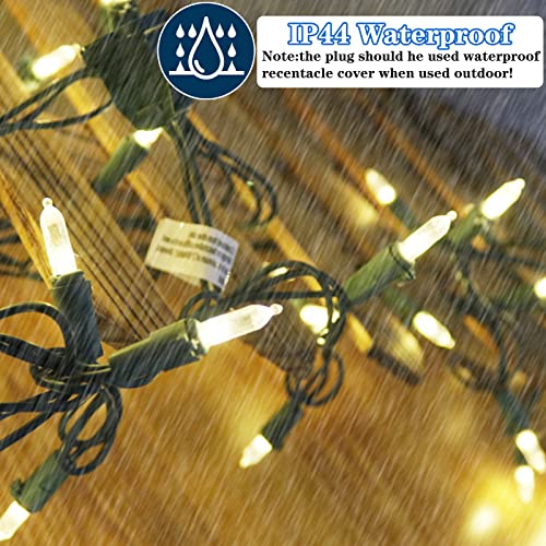 Boltigen Warm White 100 LED Twinkle Christmas String Lights 33ft Indoor Outdoor