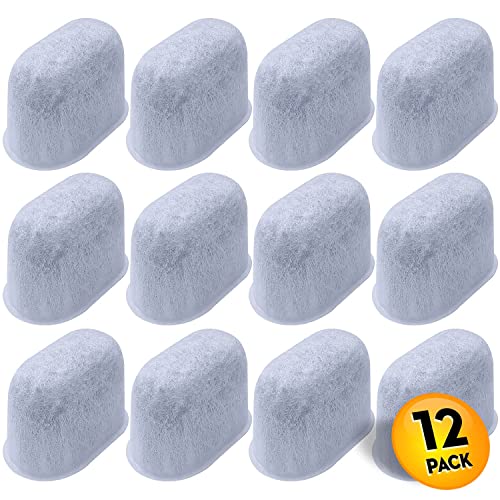Charcoal Coffee Maker Water Filters - NSF Certified Coconut Carbon, 12 Pack