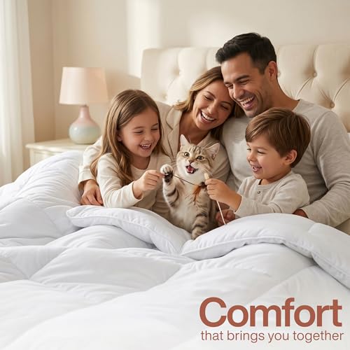 Utopia Bedding Queen Duvet Insert - White All Season Down Alternative Comforter