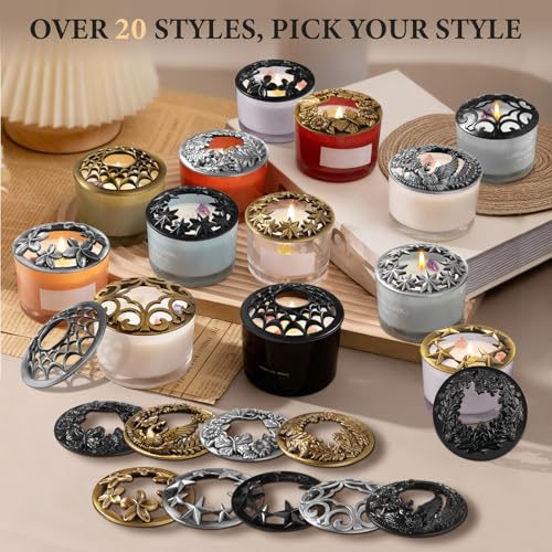 Elegant Candle Topper for Even Burn - Reusable Zinc Alloy Cover