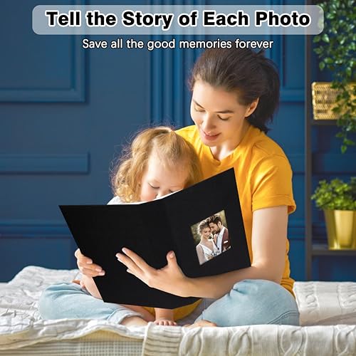4x6 Photo Album with Linen Cover - Holds 300 Photos, Acid-Free