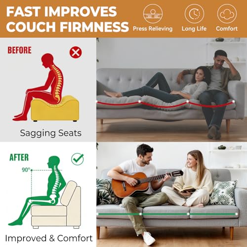 Heavy Duty Couch Cushion Support Board for Sagging Sofa - 21.5" x 70" Insert