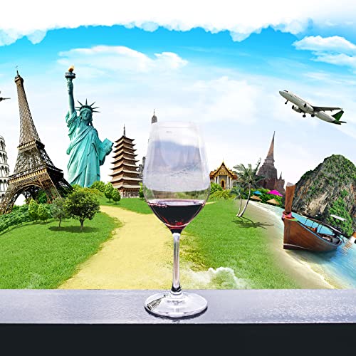 Gnollko Travel Wine Glass Charms Set - 16pcs Stem Markers for Tasting Party Gifts