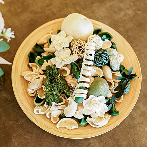 Green Potpourri Bowl Filler with Cedar Scent and Fragrance Oil, 20 oz