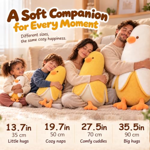 35.5in Banana Duck Plush Pillow Toy - Yellow, GailiMaiYa