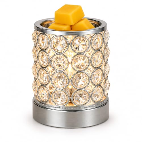Crystal Electric Wax Melt Warmer with Bulb Heating for Home Fragrance