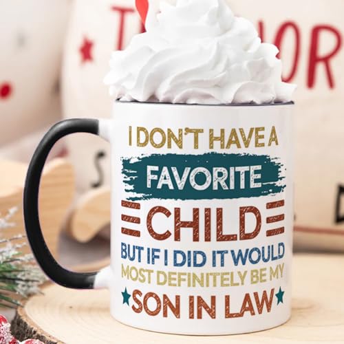 Fatbaby Son-in-Law Coffee Mug Gift - Funny 11oz Ceramic Cup for Father's Day, Birthday, Christmas