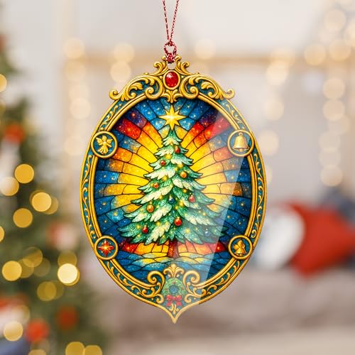 RUSATEN Christmas Ornament 2025 Northern Lights Starry Night Holiday Decor