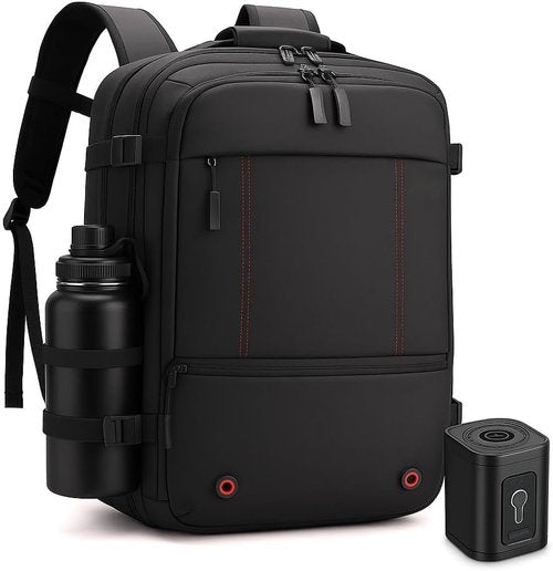 Vacuum Storage Backpack for Travel – 40L Expandable Compression Bag with Pump, Water-Resistant Luggage, Space Saver with TSA Lock – Free Water Bottle Included