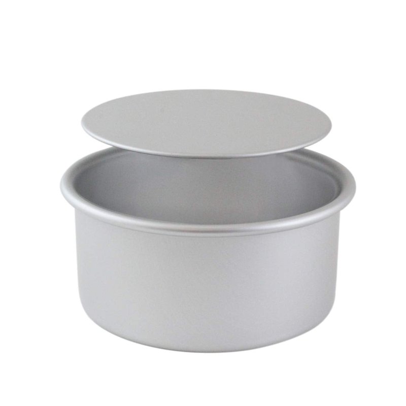 PME Anodised Aluminium Round Cake Tin with Loose Base, Silver