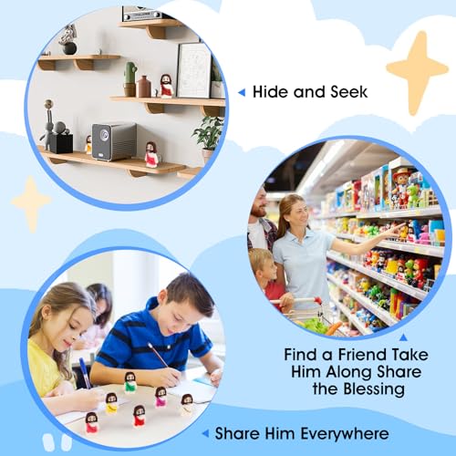 30pcs Tiny Jesus Figurines - Mini Religious Figures for Easter & Gifts