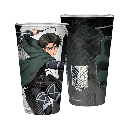 Attack on Titan Levi XXL Glass - 400ml Anime Drinking Glass