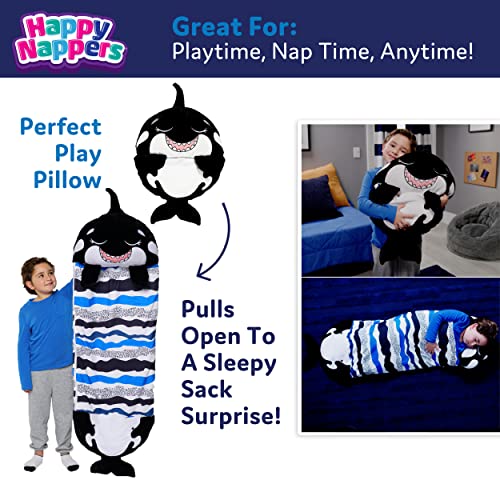 2-in-1 Plush Shark Pillow & Sleepy Sack for Kids - 66x30