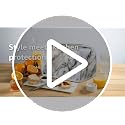 4-Slice Toaster Dust Cover, Marble Pattern Kitchen Appliance Protector
