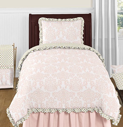 Blush Pink Twin Bed Skirt - 39 x 75 Inch Brushed Microfiber Dust Ruffle