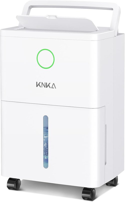 KNKA 21 Pint Dehumidifier - Efficient 1600 Sq.Ft. Coverage with Continuous Drainage & Washable Filter