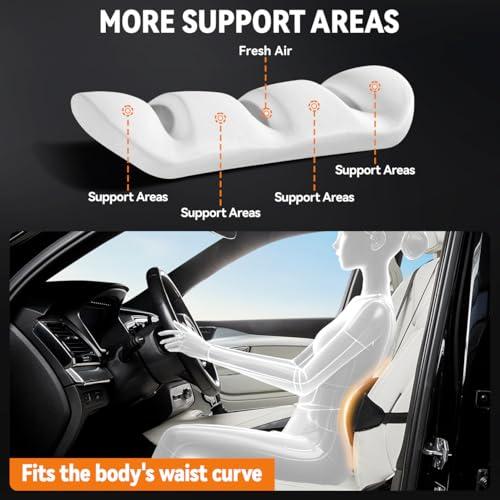 Adjustable Lumbar Support Pillow for Car and Office Chair