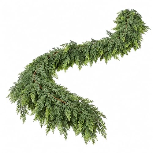 5ft Artificial Cedar Garland Christmas Decor, Real Touch Holiday Wreath