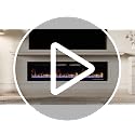 60 Inch Electric Fireplace Recessed And Wall Mounted With Remote