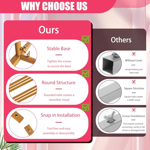 3 Pack Arch Backdrop Stand (7.2FT/6.6FT/6FT), Balloon Arch Stand with Base, Metal Arch Stand, Gold Baby Shower Backdrop Arch, Wedding Arch Frame