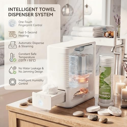 Automatic Hot Towel Dispenser, 5s Instant Heating Facial Towel Warmer