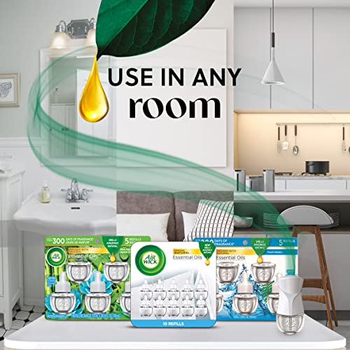 Plug-In Scented Oil Air Freshener Refills, 10-Pack - Sea Spray & Watermelon