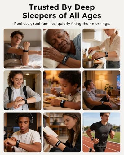 Vibrating Alarm Clock Watch for Heavy Sleepers - Silent Wake Up Wristband
