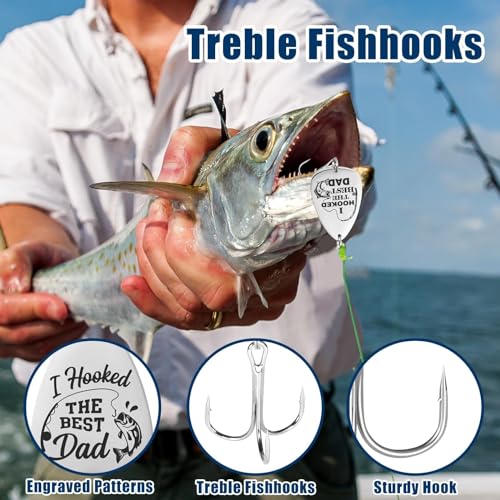 Fishing Gift Set for Dads – 5‑in‑1 Humorous Fishing Gifts, Mason Jar Cup, Socks, Towel & Card