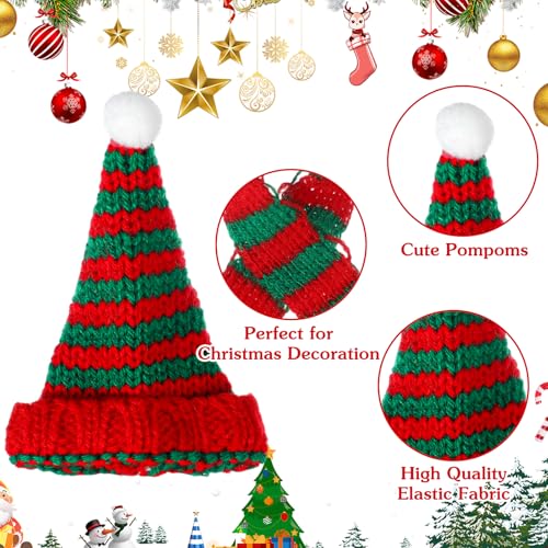 Mini Knit Hats and Scarves Set - Festive Christmas DIY Craft Accessories
