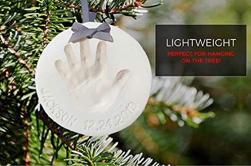 Baby Handprint & Footprint Keepsake Ornament Kit with Stencil (Makes 2)
