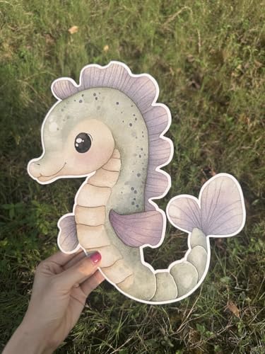 12-Inch Under the Sea Party Decorations, Ocean Animal Stand-Up Cutouts (9PCS)