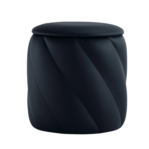 Get Set Style Round Ottoman with Soft Padded Seat, Storage Vanity Stool for Makeup, Upholstered Footrest Stool Ottoman Foot Stool for Living Room, Bedroom