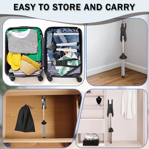 Adjustable Folding Garment Steamer Stand Rack for Home and Travel Ironing
