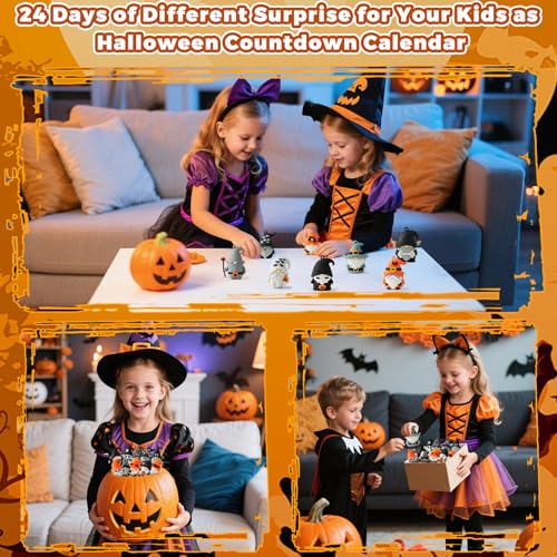 Gnome Advent Calendar with 24 Collectible Figures - Halloween Countdown