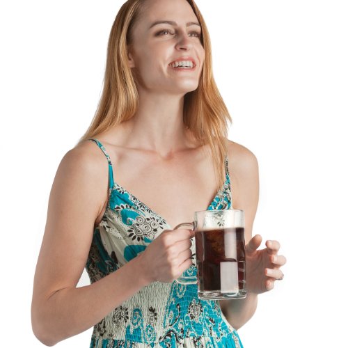 20-oz Glass Beer Mugs, Set of 6 - Durable Clear Drinkware