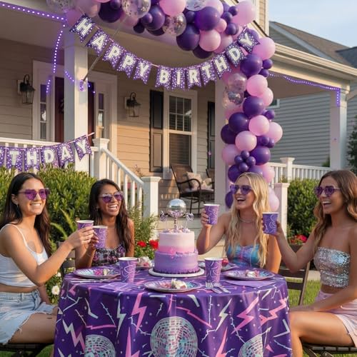 12 Pack Purple Cracked Heart Sunglasses Party Favors for Birthday Events